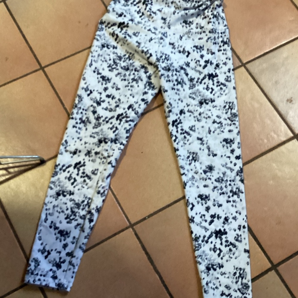 Balance Collection Kids Black and White Patterned Leggings